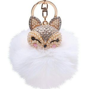 Fox Fur Ball Keychain!