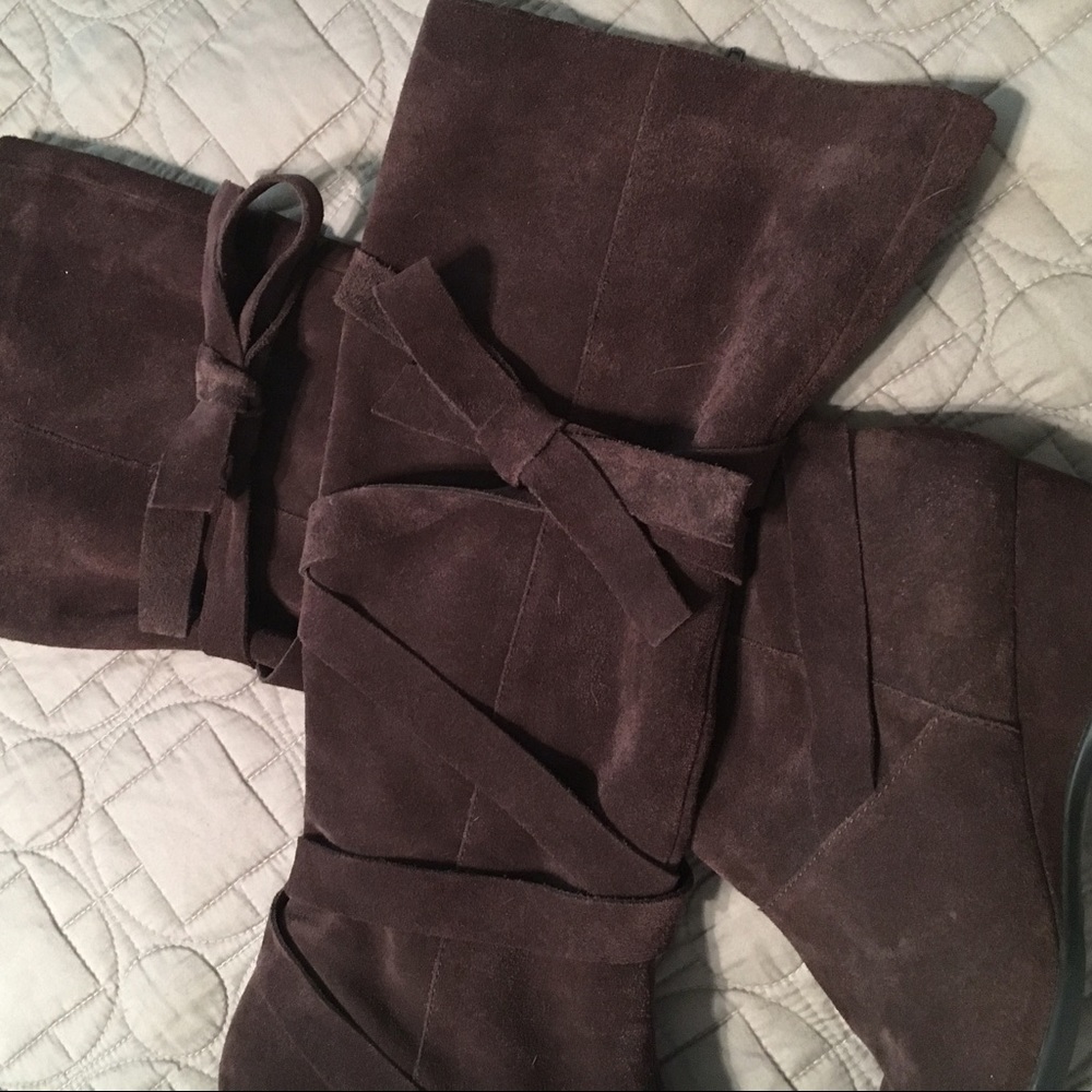 Suede Riding Boots - Picture 2 of 6