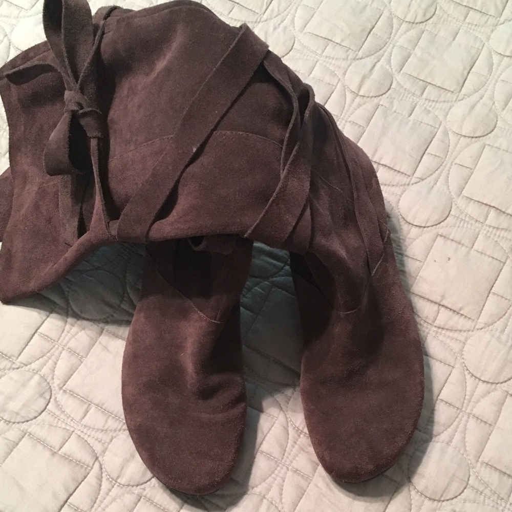 Suede Riding Boots - Picture 3 of 6