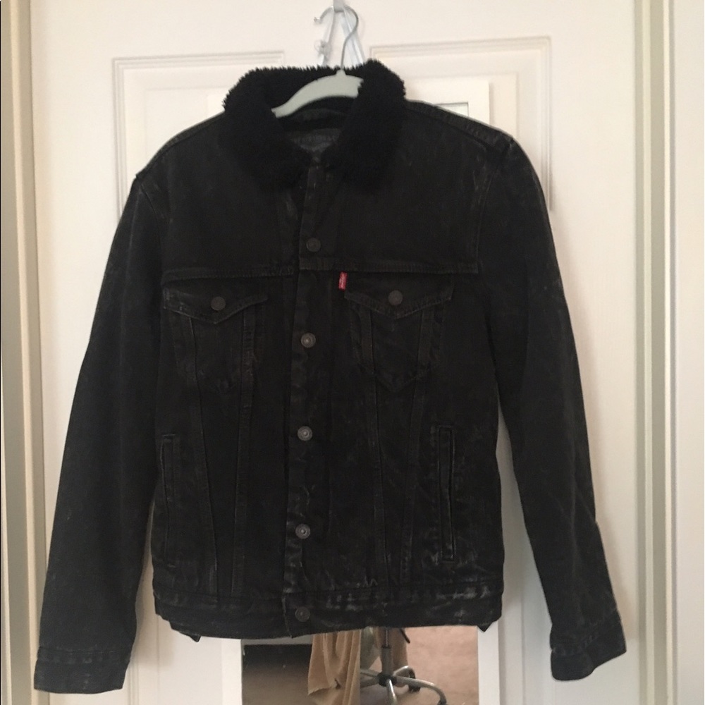 (S) Levi's jean Sherpa jacket