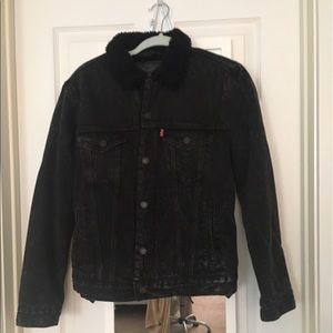 (S) Levi's jean Sherpa jacket
