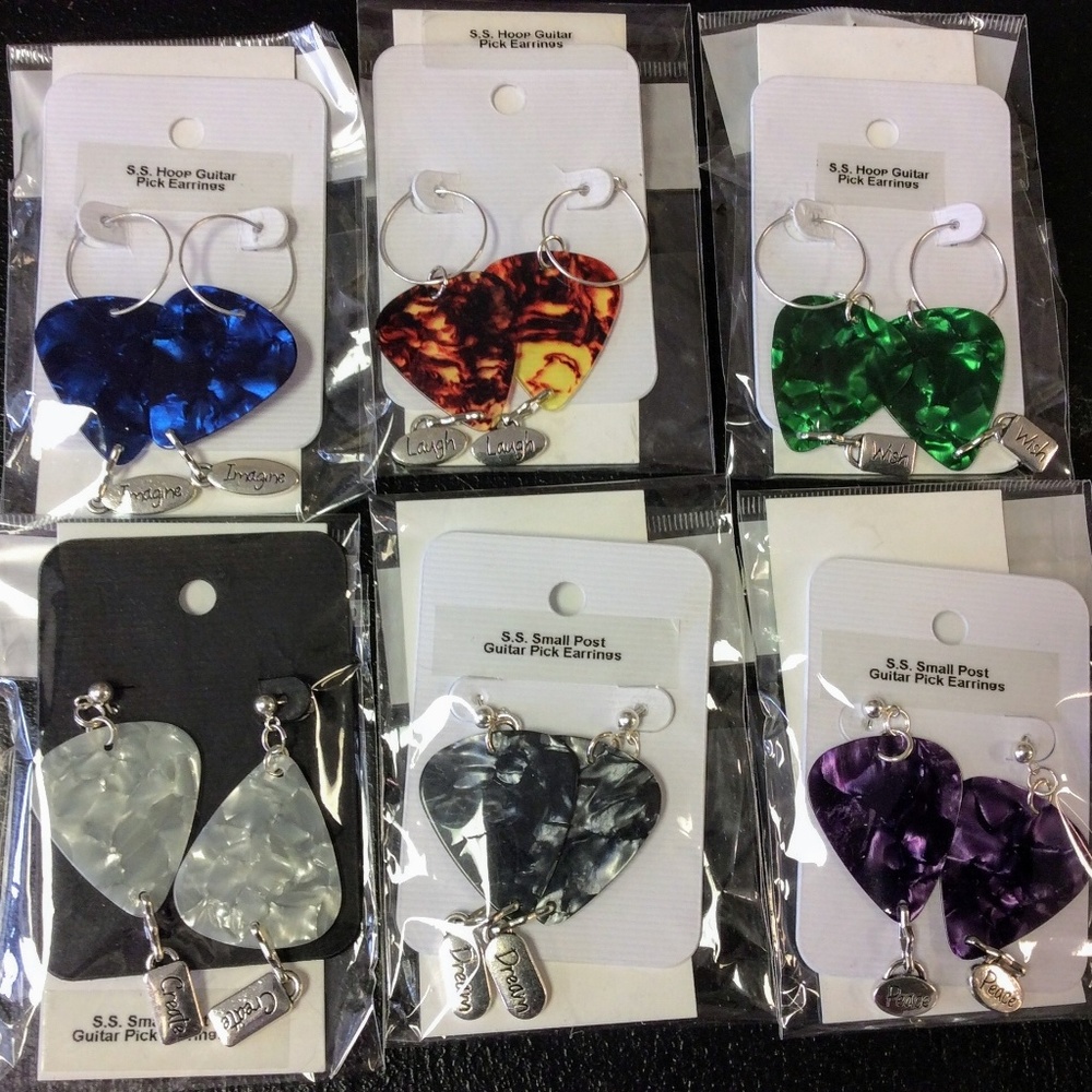 Guitar Pick Earrings