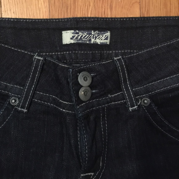 HUDSON boot cut flap pocket jeans size 25 - Picture 2 of 4