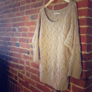 LC Lauren Conrad tan sweater