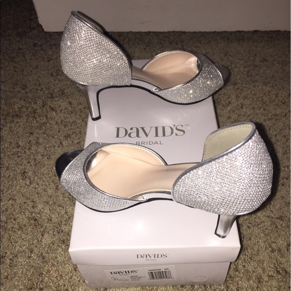 Brand new Silver/sparkly heels
