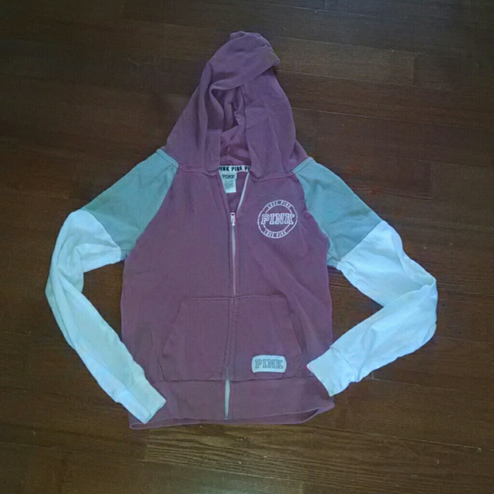 Victoria's secret PINK hoodie colorblock xs