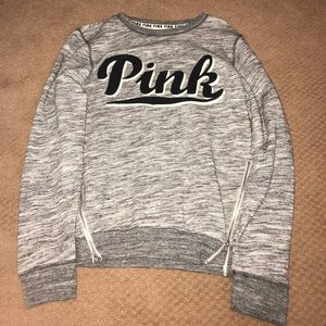 pink sweatshirt