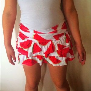 Worn once Gymboree watermelon skirt. 100% cotton.