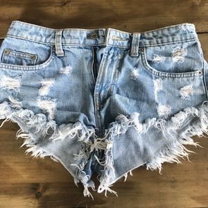 LF Denim Cut off Short shorts