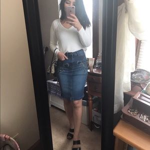 Denim skirt