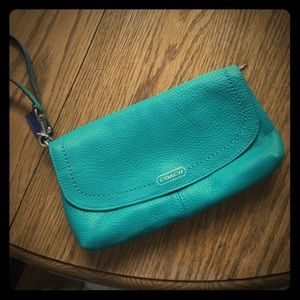 Teal wristlet