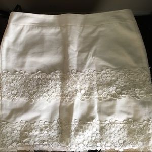 J crew off white skirt