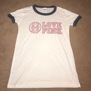 pink cotton t-shirt