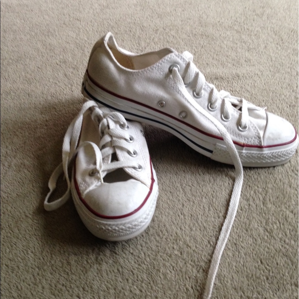 White Converse All Stars
