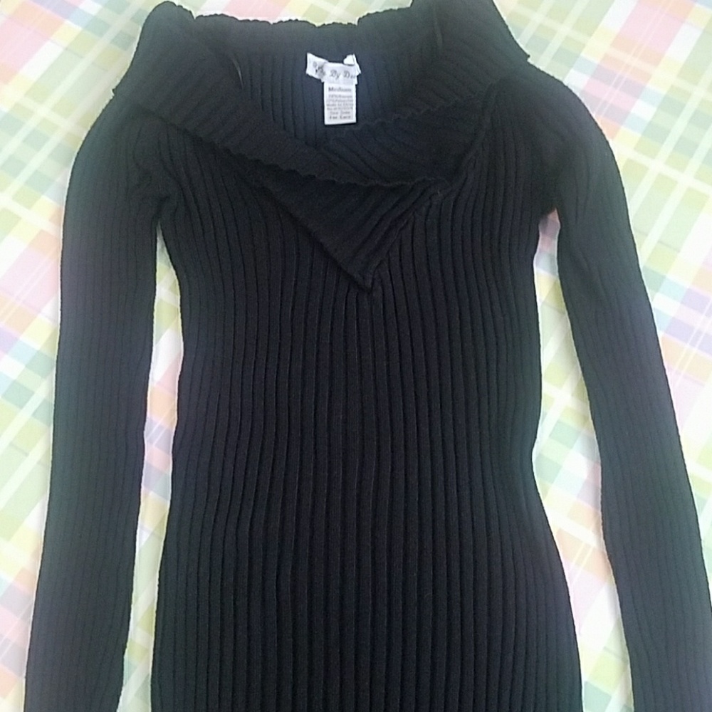 Long sleeve sweater tunic dress
