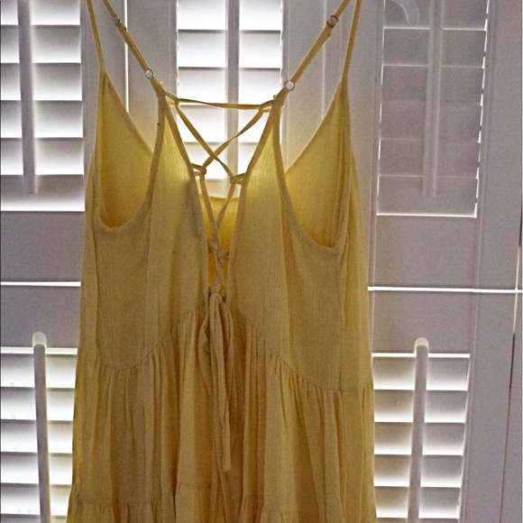 🔥 Sunshine yellow buttery soft baby doll tie back - Picture 5 of 6