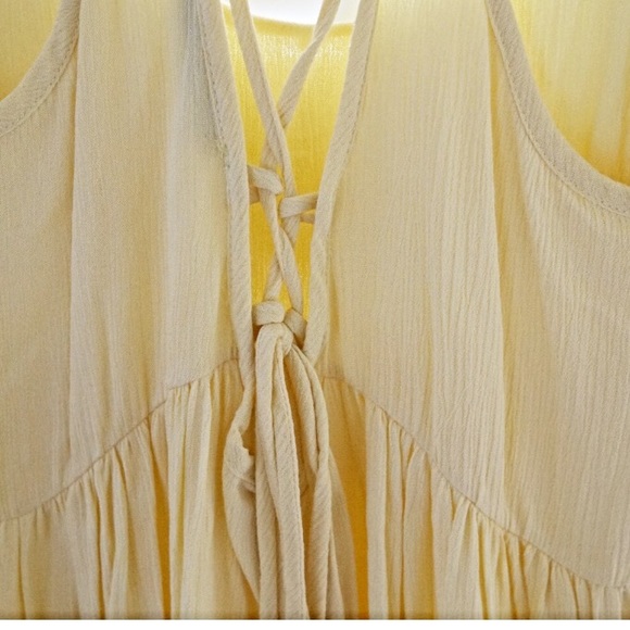 🔥 Sunshine yellow buttery soft baby doll tie back - Picture 4 of 6