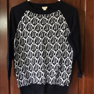 J. Crew Three Quarter Sleeve Lightweight Sweater