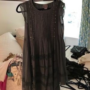 Blue/gray anthropologie dress