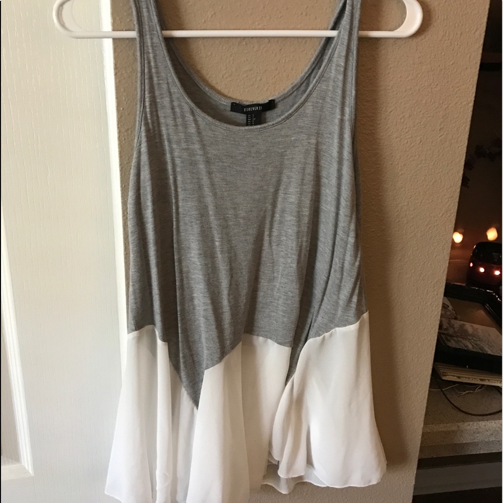 Unique, flowy long tank/ tunic