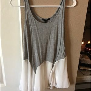 Unique, flowy long tank/ tunic