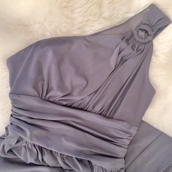 Maggy London Dresses & Skirts - Gray One Shoulder Cocktail Dress | Maggy London Maggy London Dresses & Skirts - Gray One Shoulder Cocktail Dress | Maggy London