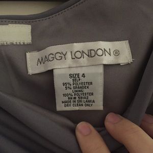 Maggy London Dresses - Gray One Shoulder Cocktail Dress | Maggy London Maggy London Dresses - Gray One Shoulder Cocktail Dress | Maggy London