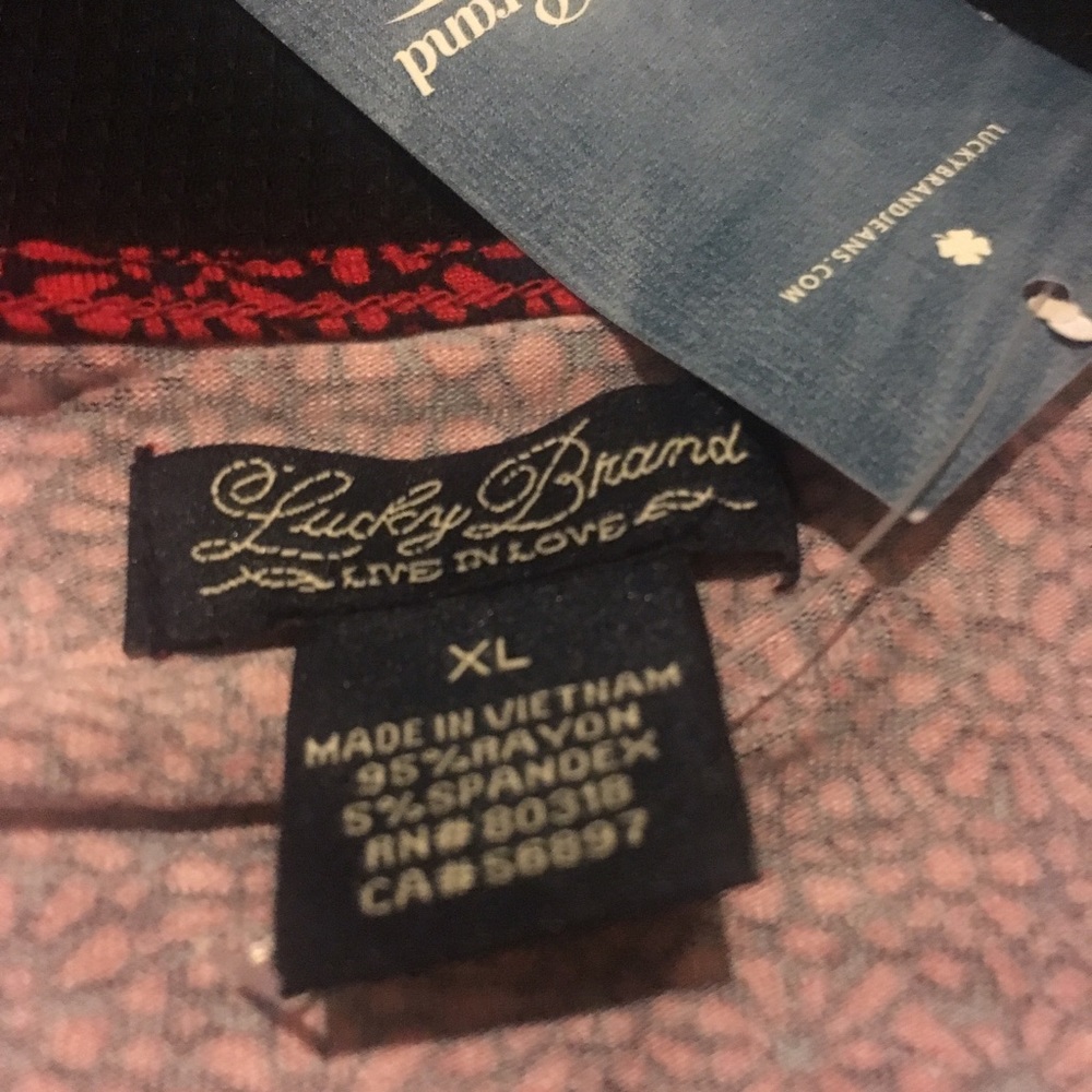 NWT Lucky Brand Floral Print Faux Wrap Dress - Picture 3 of 3