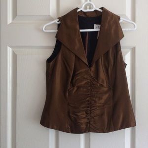 Copper sleeveless top