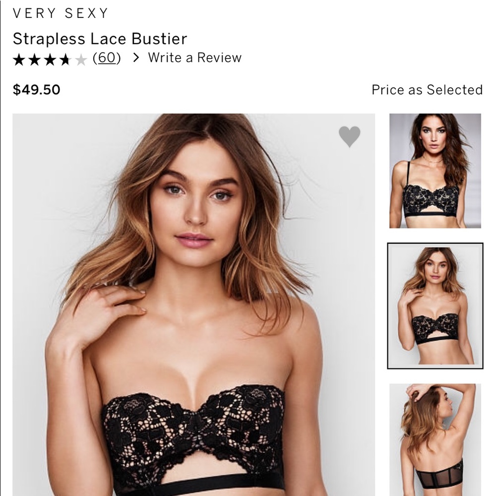 Victoria's Secret strapless bra