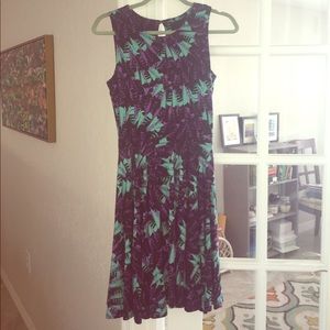 Cynthia Rowley feather print dress