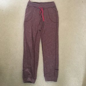 Lululemon Base Runner Pants (burgundy color)