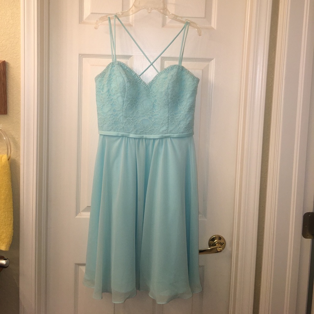 Kennedy Blue, mint green dress. Size 6