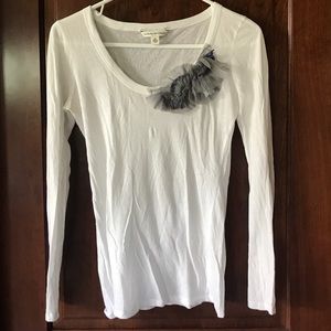 Banana Republic white long sleeve shirt