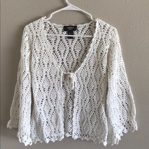 Small Express crochet cardigan sweater boho