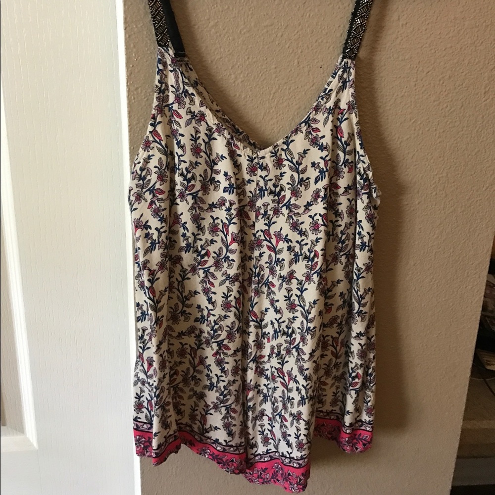 Colorful/ beaded tank top