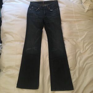 Blue flare seven jeans