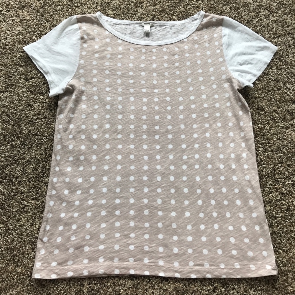 J. Crew polka dot shirt