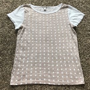 J. Crew polka dot shirt