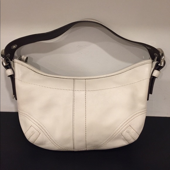 COACH - Leather Cream/White Mini Hobo - Picture 2 of 6