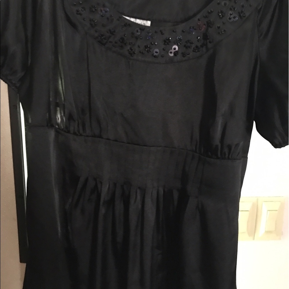 Chadwick's black top with bead work WOT