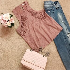 Hollister tassel top NWOT