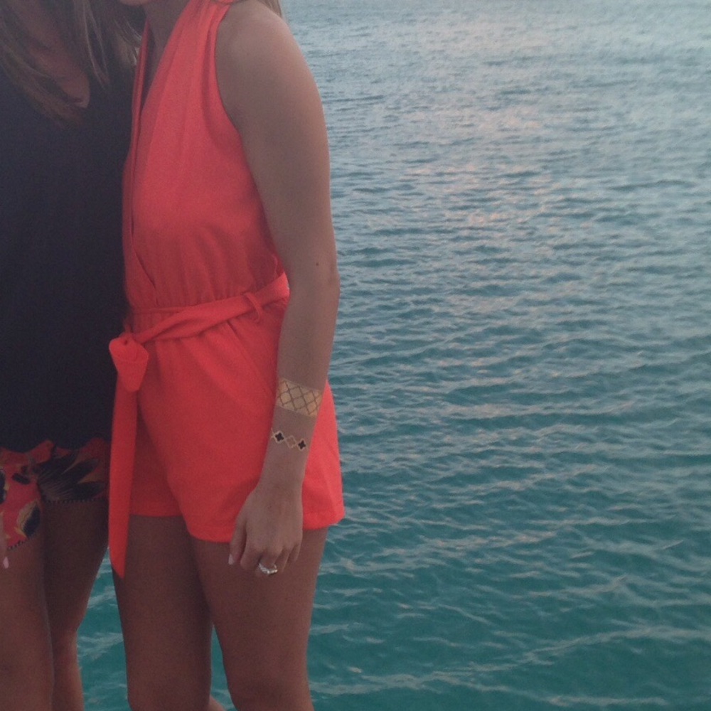 Orange romper