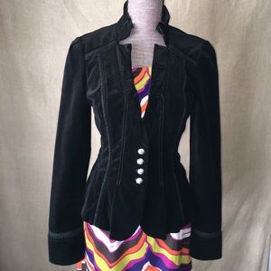 Velvet Military Style Jacket