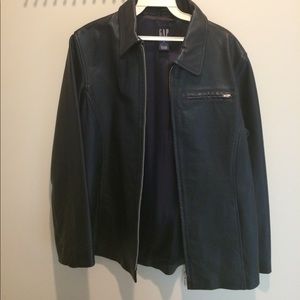 Gap Black leather jacket