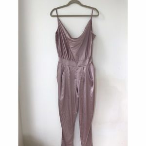 Silky mauve jumpsuit