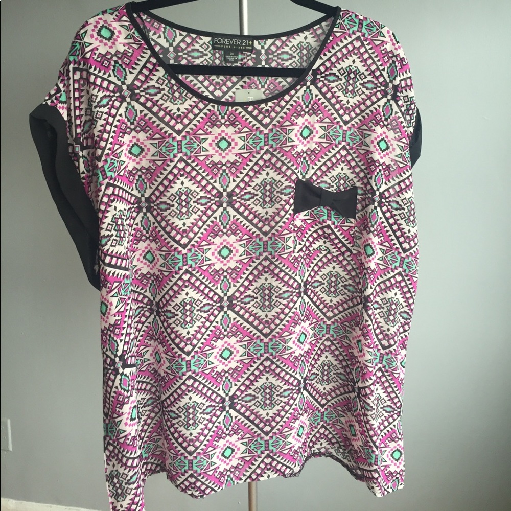 Geometric pattern top