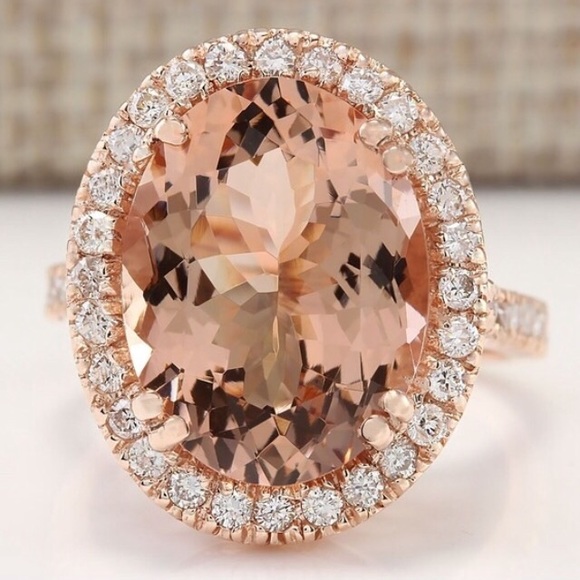 Morganite & rose gold ring ✨HP✨ - Picture 2 of 4