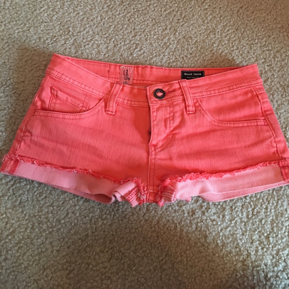 Peach Colored Jean Shorts (From Boutique)