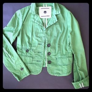 Anthropologie green blazer